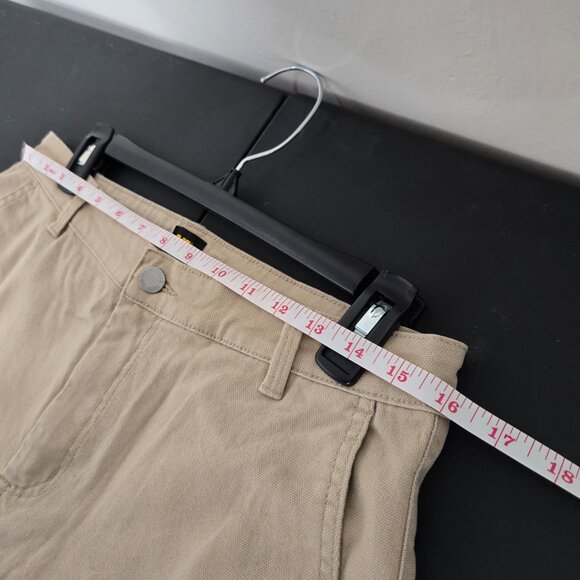 Cat Womens Beige Denim Cotton Work Pants Size 8 - Picture 12 of 14